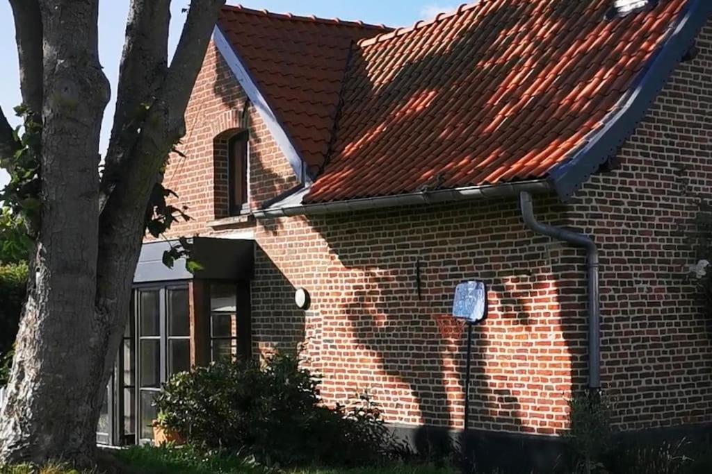 Sainghin-en-Mélantois Ferme De Caractere Avec Piscine Et Chemineeヴィラ エクステリア 写真