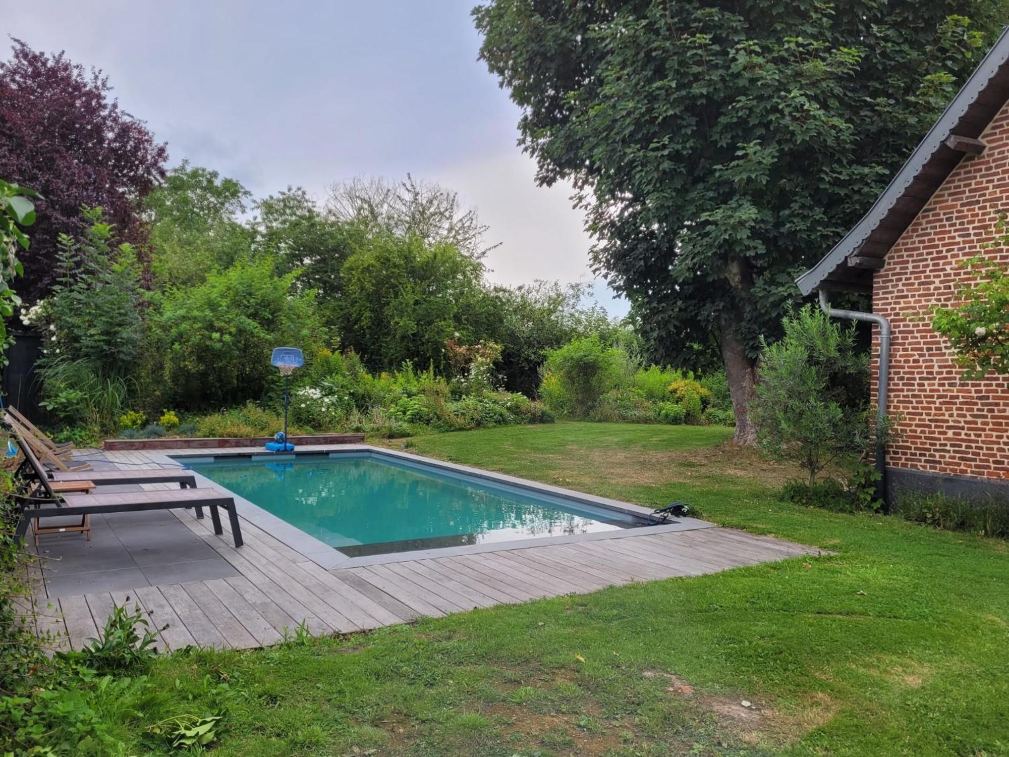 Sainghin-en-Mélantois Ferme De Caractere Avec Piscine Et Chemineeヴィラ 部屋 写真